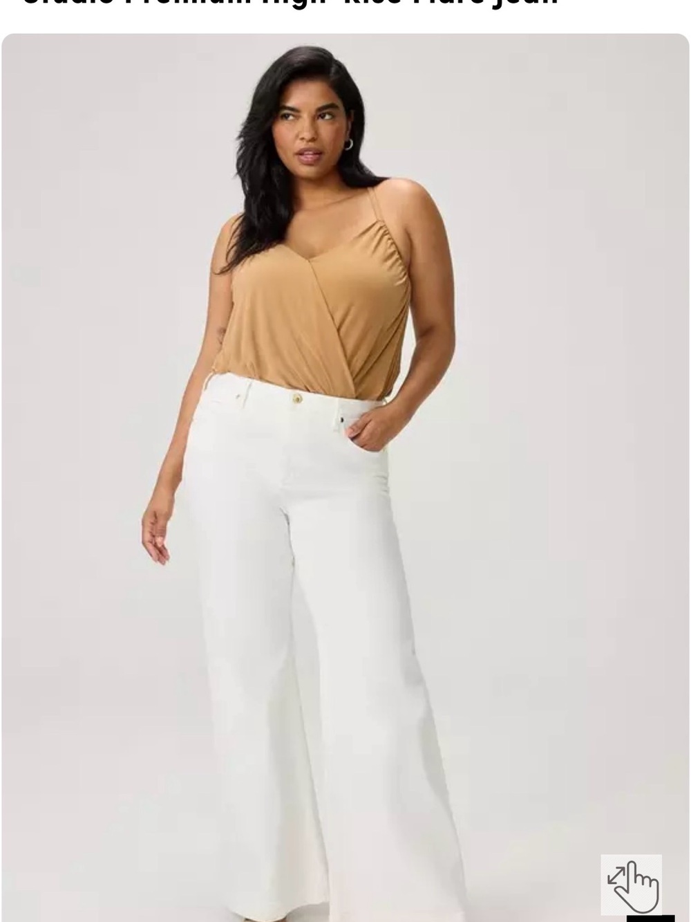 Torrid High-Rise Wide-Leg Women’s Jeans in White